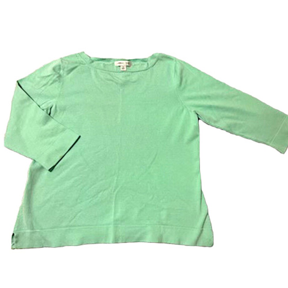 Coldwater Creek Women’s Aqua Green Longsleeve Crewneck Tshirt.